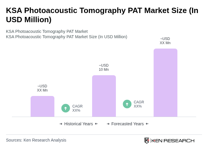 KSA Photoacoustic Tomography PAT Market Size KSA Photoacoustic Tomography PAT Market Size